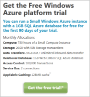 Încearcă Windows Azure 1. Azure Trial