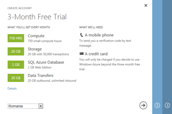 azure trial step1