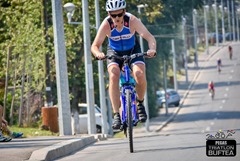 Zoli în proba de bicicletă - Triatlon Buftea