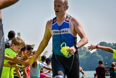 Zoli după ieșirea din apă - Triatlon Buftea