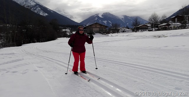 Dorina la schi fond in Stubaital